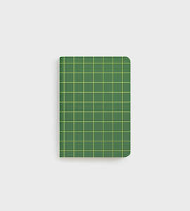 Lettuce | B7 Pocket Notebook | Green Grid