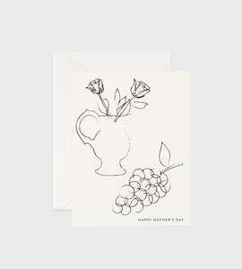 Father Rabbit Mothers Day Cards: Father Rabbit Stationery | Card | Sketch Drawings Happy Mother's Day Card