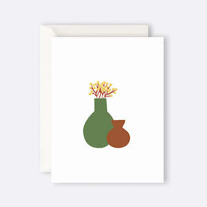 Father Rabbit Housewarming Cards: Father Rabbit Stationery | Card | Still Life Vases