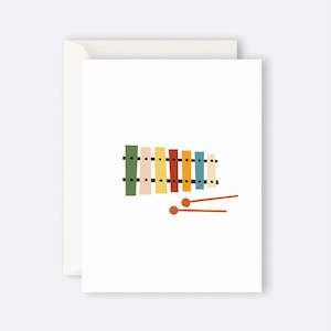 Winter Sale: Father Rabbit Stationery | Card | Xylophone