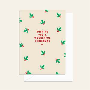 Christmas: Elm Paper | Wonderful Christmas Card