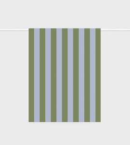 Lettuce Tea Towels: Tea Towel | Bold Stripe Periwinkle + Olive