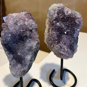 Crystals: B Grade Amethyst Druze Stand