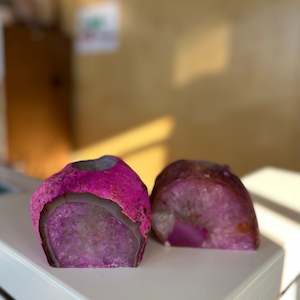 Crystals: Pink Agate Candle Holder