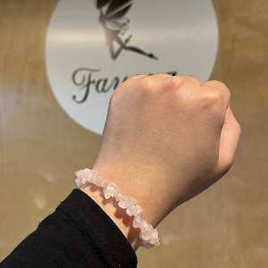 Rose Quartz Chip Bracelet