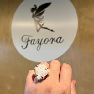 Clear Quartz Cluster Ring #1