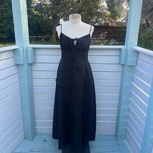 Recycled Clothinf: Black Milkmaid Dress