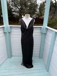Black Satin Gown