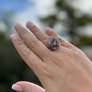 Rings: Rhodonite Crystal Ring