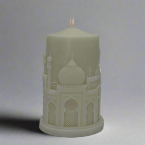 Wax Mold Candles: Mosque Candle