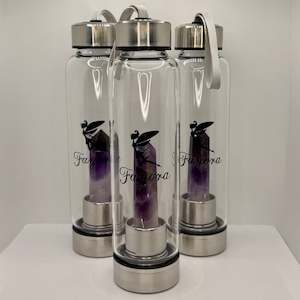 Amethyst Crystal Water Bottle