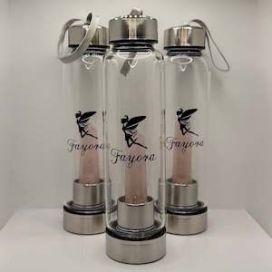 Rose Quartz Crystal Water Bottle