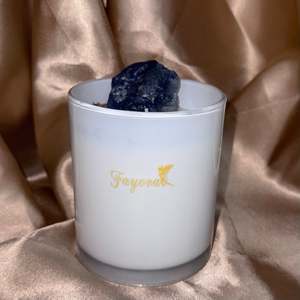 Fayora Essential Candle Collection: Sodalite Mini Candle (350ml)