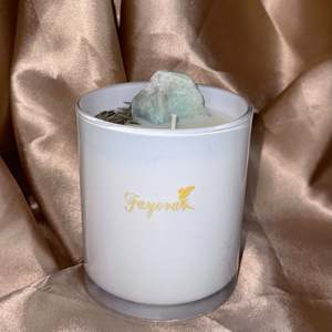 Fayora Essential Candle Collection: Amazonite Mini Candle (350ml)