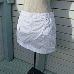 White Cargo Skirt