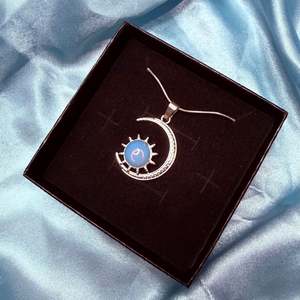 Opalite Moon Crescent Pendant