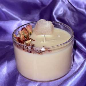Fayora Essential Candle Collection: Rose Quartz Mini Bowl Candle