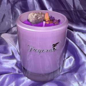 Purple Amethyst Candle
