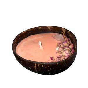 Fayora Essential Candle Collection: Rose Quartz Coconut Candle