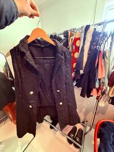 Op: Black Skirt & Blazer Set