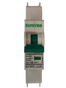 Dc Circuit Breakers Switches: 6A DC Circuit Breaker 1-Pole