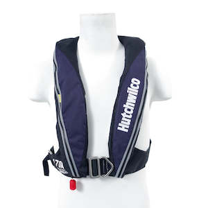 Communication Safety: Hutchwilco (FinChaser) Super Comfort 170N Auto Deck Inflatable Life Jacket S/S Buckle, Zip Closure