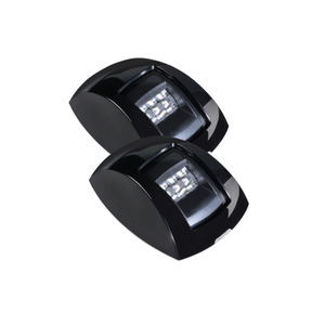 Electrical Lighting: Narva LED Navigation Lights Clear Lens, Black
