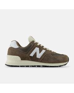 Sneakers: New Balance 574 Sneaker - Dark Mushroom with Angora and Black