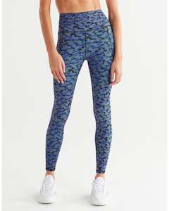 Leggings: Lilybod Josi Legging - Blue Forest Print