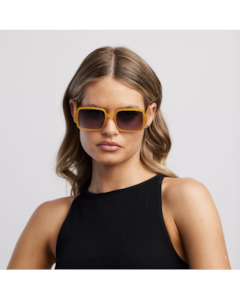 Eyewear: Reality Groove Thang Sunglasses - Mustard