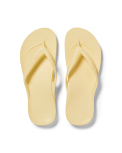 Footwear: Archies Arch Support Jandals - Lemon