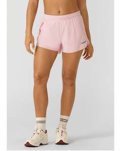 Shorts: Lorna Jane Lightspeed Phone Pocket Run Short - Sweet Pink