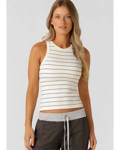 Tanks: Lorna Jane LJ Basics Rib Tank - Stripe