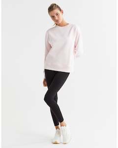 Lilybod Millie Classic Fleece Crew - Powder Pink