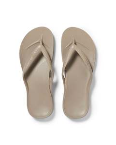 Sandals: Archies Arch Support Jandals - Taupe