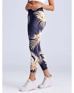 Dharma Bums Balance 7/8 Legging - Tahitian Princess