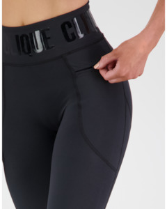 Clique: Clique Zone Compression Full Length Short Tight - Stealth