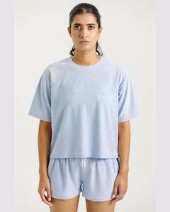 Rose Road: Rose Road Asher Tee - Sapphire Sky