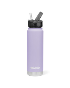Project Pargo: Project Pargo 750mL Insulated Bottle w/ Straw Lid - Love Lilac