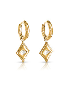 Ever Jewellery Arena Huggie Earrings - Gold