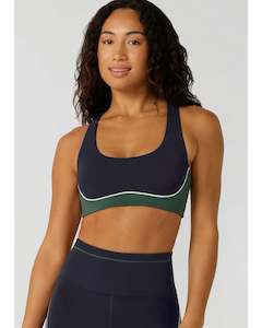 Tops: Lorna Jane Momentum High Support Sports Bra - Midnight Blue