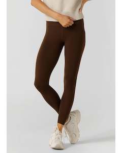 Bottoms: Lorna Jane Liberty 2 Pocket Ankle Biter Leggings - Espresso