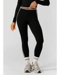 Lorna Jane LJC Retro Ankle Biter Leggings - Black