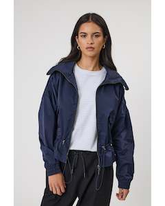 Jackets: Marlow Sahara Utility Jacket - Navy
