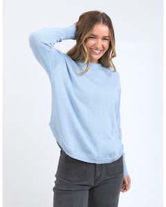 Tops 1: Foxwood Delilah Knit - Light Blue