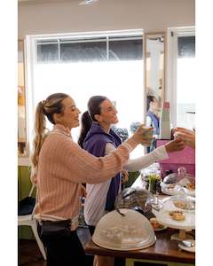 Rose Road Varsity Jumper - Peach Rose