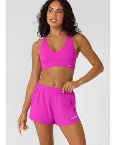Tops: Lorna Jane Lifted Sports Bra - Electric Pink