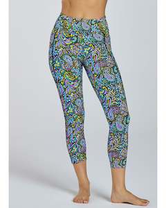 Abi and Joseph Dual Pocket 7/8 Tight - Paisley Pop