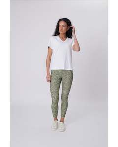 Bottoms: Marlow Pace 7/8 Legging - Willow Print