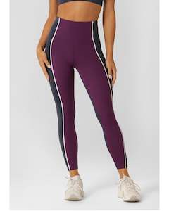 Lorna Jane Qualifier Full Length Leggings - Dark Grape